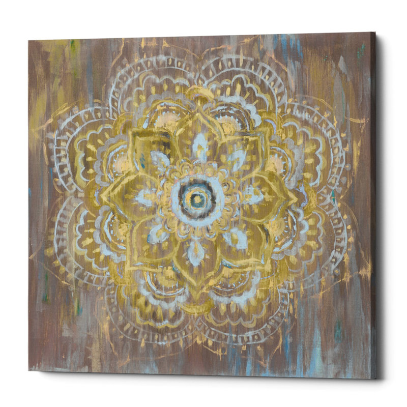 Bungalow Rose Bombay Bohemian Neutral by Danhui Nai Wrapped Canvas